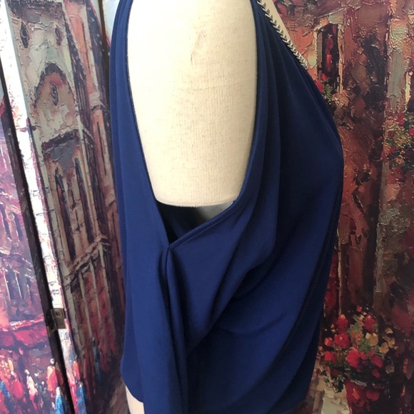 Michael Kors blue top with chain - Picture 5 of 5